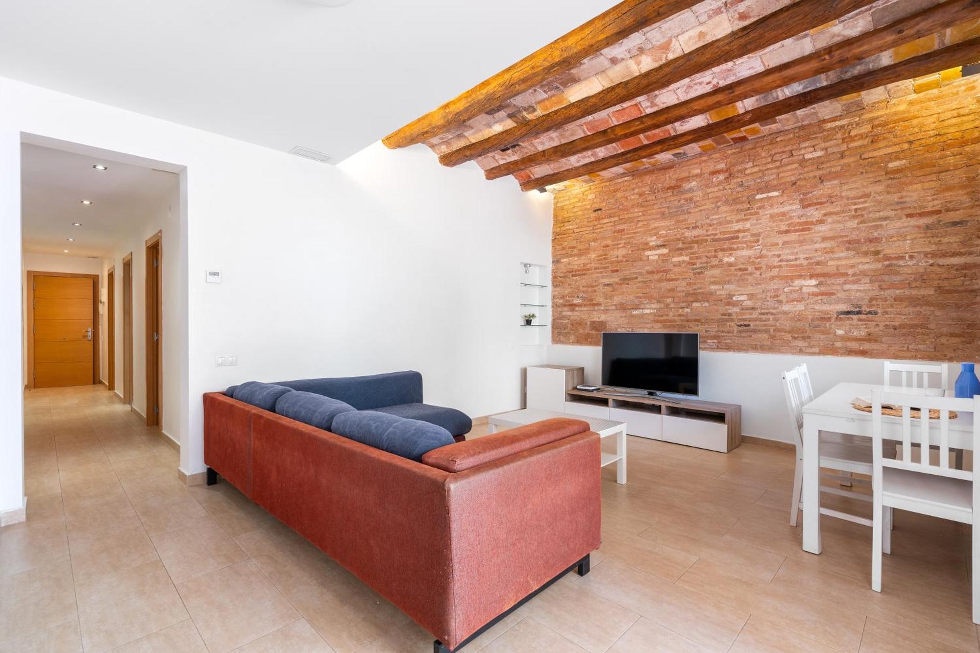 Appartement Grcia Charm Sunlit Terrace, Ac & Exposed Brick *